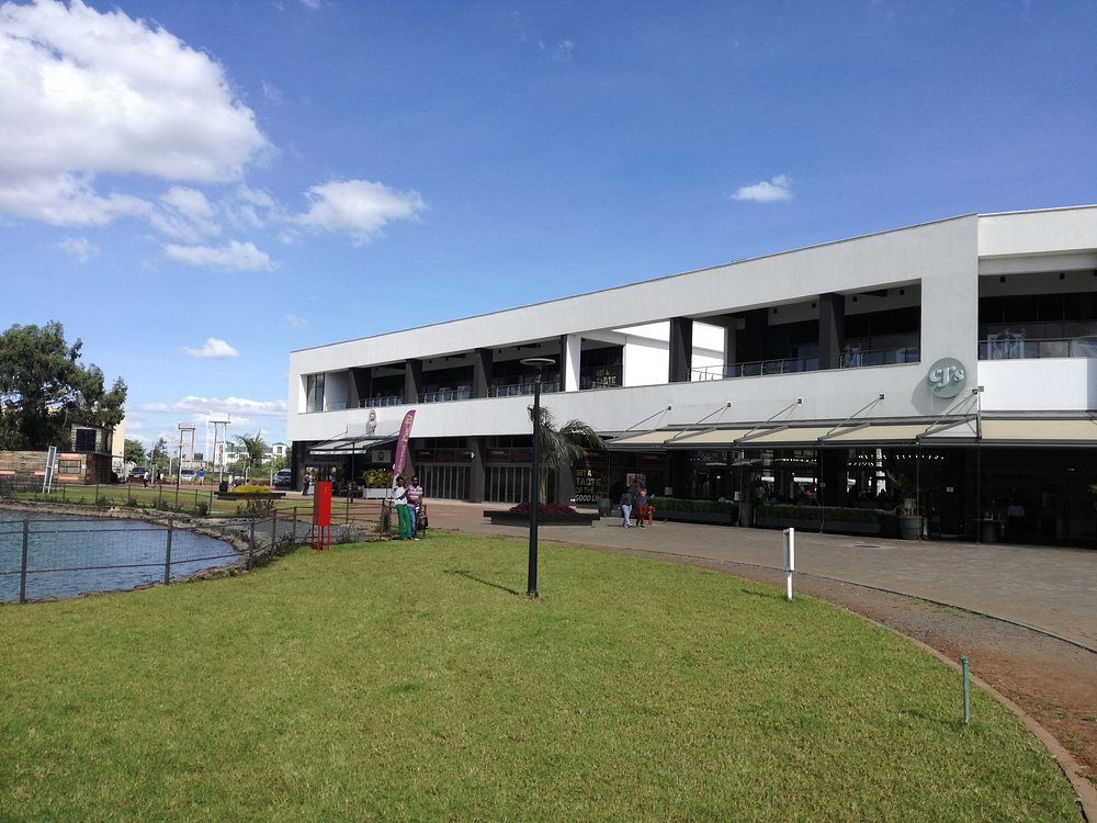 The Waterfront Karen town centre above the lake